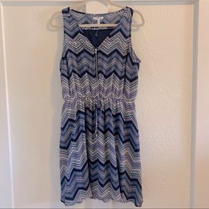 Maurices Sleeveless Zip Front V-neck Dress